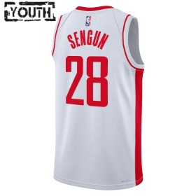 NBA Houston Rockets Trikot Alperen Sengun 28 Nike 2022-23 Association Edition Weiß Swingman - Kinder